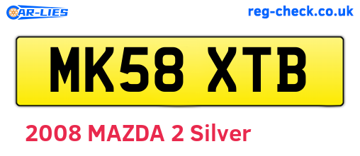 MK58XTB are the vehicle registration plates.