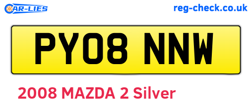 PY08NNW are the vehicle registration plates.