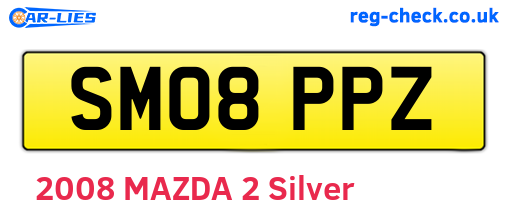 SM08PPZ are the vehicle registration plates.