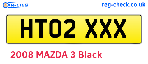 HT02XXX are the vehicle registration plates.