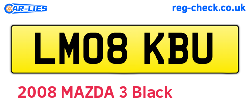LM08KBU are the vehicle registration plates.