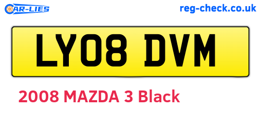 LY08DVM are the vehicle registration plates.