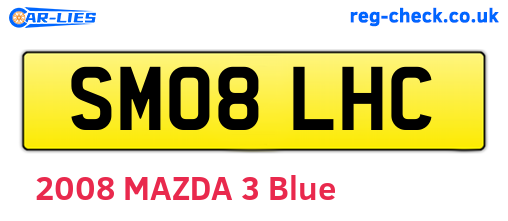 SM08LHC are the vehicle registration plates.