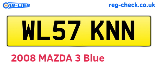 WL57KNN are the vehicle registration plates.