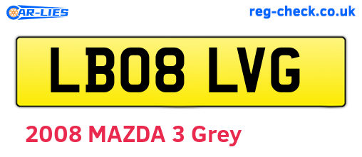 LB08LVG are the vehicle registration plates.