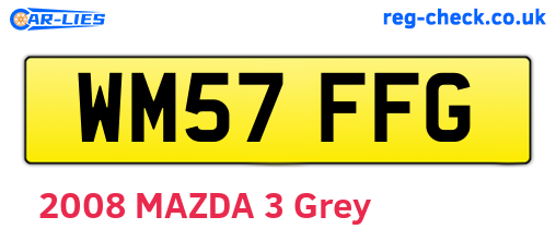 WM57FFG are the vehicle registration plates.
