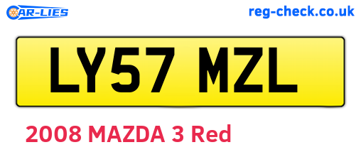 LY57MZL are the vehicle registration plates.