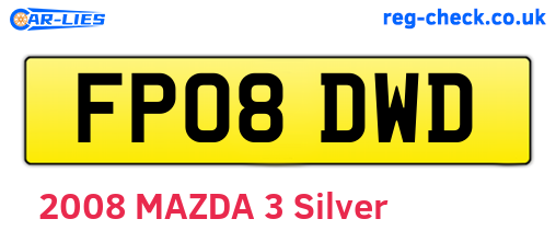 FP08DWD are the vehicle registration plates.