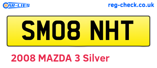 SM08NHT are the vehicle registration plates.