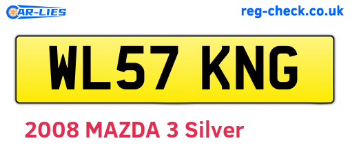 WL57KNG are the vehicle registration plates.