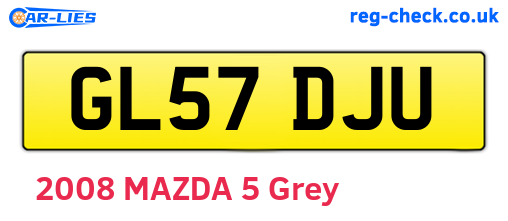 GL57DJU are the vehicle registration plates.