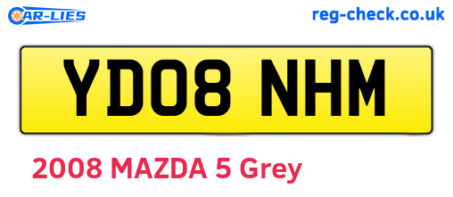 YD08NHM are the vehicle registration plates.