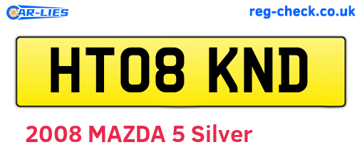 HT08KND are the vehicle registration plates.