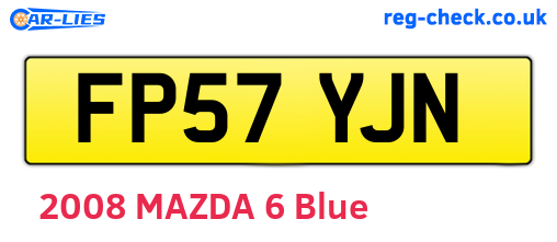 FP57YJN are the vehicle registration plates.