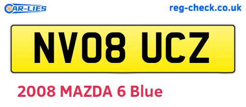 NV08UCZ are the vehicle registration plates.