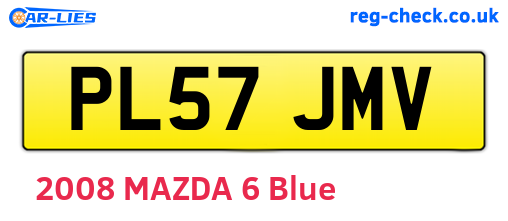 PL57JMV are the vehicle registration plates.