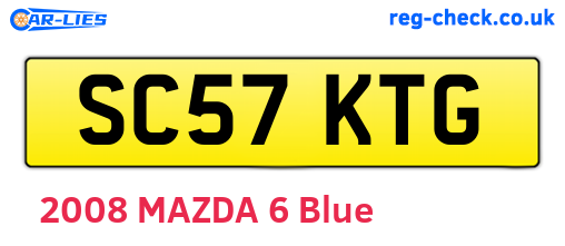 SC57KTG are the vehicle registration plates.