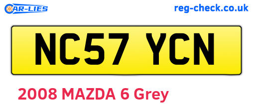 NC57YCN are the vehicle registration plates.
