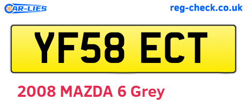 YF58ECT are the vehicle registration plates.