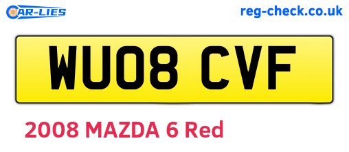 WU08CVF are the vehicle registration plates.