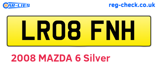 LR08FNH are the vehicle registration plates.