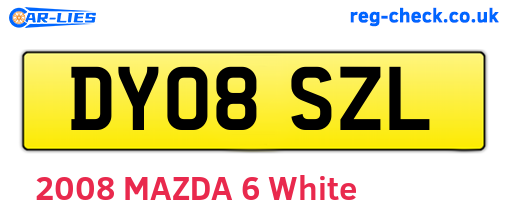 DY08SZL are the vehicle registration plates.