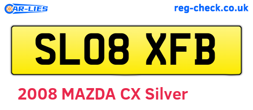 SL08XFB are the vehicle registration plates.