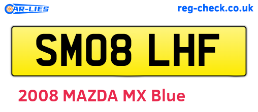 SM08LHF are the vehicle registration plates.