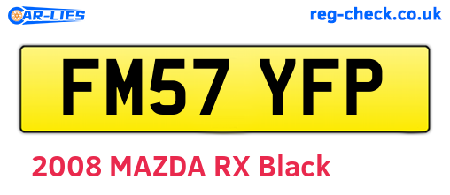 FM57YFP are the vehicle registration plates.
