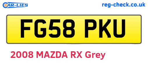 FG58PKU are the vehicle registration plates.