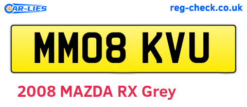 MM08KVU are the vehicle registration plates.