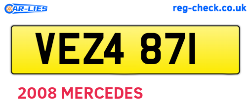 VEZ4871 are the vehicle registration plates.