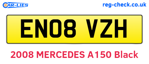 EN08VZH are the vehicle registration plates.