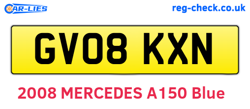 GV08KXN are the vehicle registration plates.