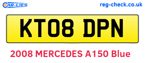 KT08DPN are the vehicle registration plates.