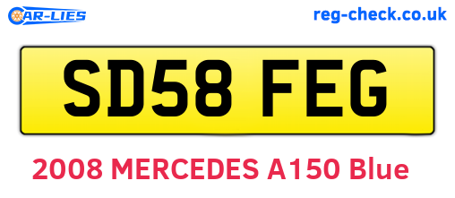 SD58FEG are the vehicle registration plates.