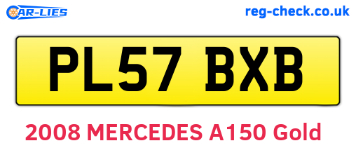 PL57BXB are the vehicle registration plates.