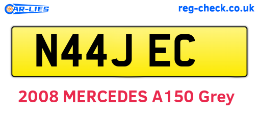 N44JEC are the vehicle registration plates.