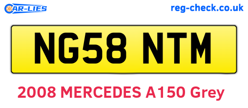 NG58NTM are the vehicle registration plates.