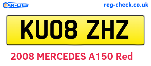KU08ZHZ are the vehicle registration plates.