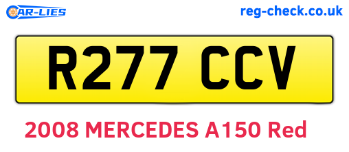 R277CCV are the vehicle registration plates.
