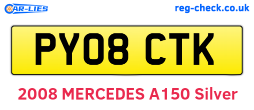 PY08CTK are the vehicle registration plates.