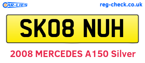 SK08NUH are the vehicle registration plates.
