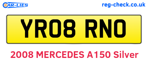 YR08RNO are the vehicle registration plates.
