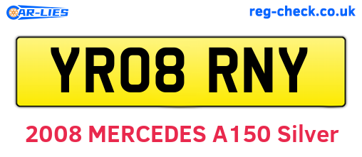 YR08RNY are the vehicle registration plates.