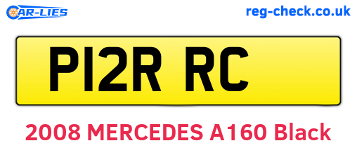 P12RRC are the vehicle registration plates.
