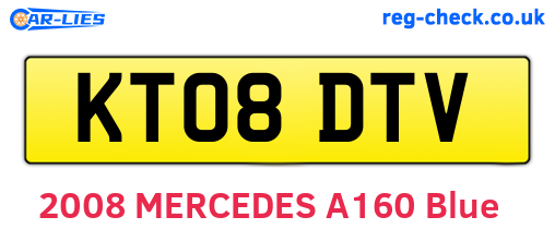 KT08DTV are the vehicle registration plates.
