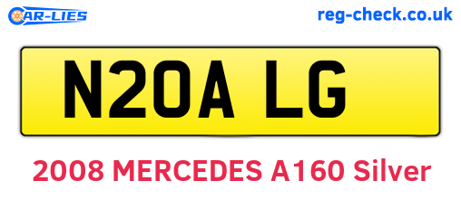 N20ALG are the vehicle registration plates.