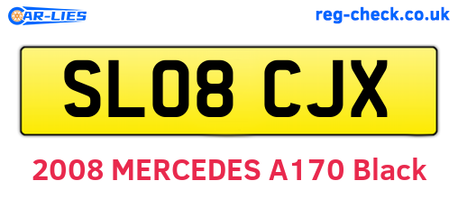 SL08CJX are the vehicle registration plates.