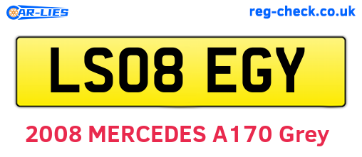 LS08EGY are the vehicle registration plates.